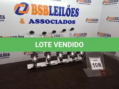 LOTE 108 - 05 DOSADORES DE BEBIDAS. (NO ESTADO) ATENÇÃO! FAZER A VISITAÇÃO ANTES DE ARREMATAR, NÃO SABEMOS SE FUNCIONA. LEILÃO NÃO TEM GARANTIA E NEM DEVOLUÇÃO, SUJEITO A POSSÍVEIS AVARIAS VISÍVEIS/OCULTAS E/OU AUSÊNCIA DE COMPONENTES.
