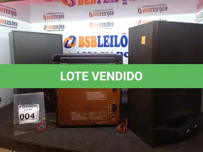 LOTE 004 - 01 MICROSSYSTEM MARCA SHARK ANTIGO. (NO ESTADO) ATENÇÃO! FAZER A VISITAÇÃO ANTES DE ARREMATAR, NÃO SABEMOS SE FUNCIONA. LEILÃO NÃO TEM GARANTIA E NEM DEVOLUÇÃO, SUJEITO A POSSÍVEIS AVARIAS VISÍVEIS/OCULTAS E/OU AUSÊNCIA DE COMPONENTES.
