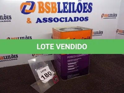 LOTE 180 - 01 LATA DE TINTA MARCA SUVINIL COR BRANCO NEVE ACRÍLICA PREMIUM 18L. (VALIDADE 10/2027) (NOVO) (NO ESTADO) ATENÇÃO! FAZER A VISITAÇÃO ANTES DE ARREMATAR, NÃO SABEMOS SE FUNCIONA. LEILÃO NÃO TEM GARANTIA E NEM DEVOLUÇÃO, SUJEITO A POSSÍVEIS AVARIAS VISÍVEIS/OCULTAS E/OU AUSÊNCIA DE COMPONENTES.
