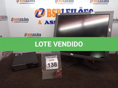 LOTE 138 - 01 MONITOR MARCA EIZO E 01 CPU MARCA BEMATCEH. (NO ESTADO) ATENÇÃO! FAZER A VISITAÇÃO ANTES DE ARREMATAR, NÃO SABEMOS SE FUNCIONA. LEILÃO NÃO TEM GARANTIA E NEM DEVOLUÇÃO, SUJEITO A POSSÍVEIS AVARIAS VISÍVEIS/OCULTAS E/OU AUSÊNCIA DE COMPONENTES.