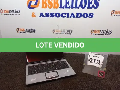 LOTE 015 - 01 NOTEBOOK MARCA HP. (NO ESTADO) ATENÇÃO! FAZER A VISITAÇÃO ANTES DE ARREMATAR, NÃO SABEMOS SE FUNCIONA. LEILÃO NÃO TEM GARANTIA E NEM DEVOLUÇÃO, SUJEITO A POSSÍVEIS AVARIAS VISÍVEIS/OCULTAS E/OU AUSÊNCIA DE COMPONENTES.