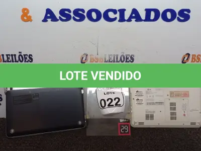 LOTE 022 - 02 NETBOOKS MARCA HP E LG. (NO ESTADO) ATENÇÃO! FAZER A VISITAÇÃO ANTES DE ARREMATAR, NÃO SABEMOS SE FUNCIONA. LEILÃO NÃO TEM GARANTIA E NEM DEVOLUÇÃO, SUJEITO A POSSÍVEIS AVARIAS VISÍVEIS/OCULTAS E/OU AUSÊNCIA DE COMPONENTES.