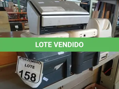 LOTE 158 - 02 IMPRESSORAS DE ETIQUETA MARCA ZEBRA, 02 ROTEADORES E 02 SCANNERS MARCA FUJITSU. (NO ESTADO) ATENÇÃO! FAZER A VISITAÇÃO ANTES DE ARREMATAR, NÃO SABEMOS SE FUNCIONA. LEILÃO NÃO TEM GARANTIA E NEM DEVOLUÇÃO, SUJEITO A POSSÍVEIS AVARIAS VISÍVEIS/OCULTAS E/OU AUSÊNCIA DE COMPONENTES.