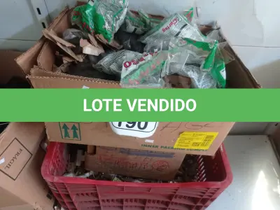 LOTE 190 - 01 LOTE COM GRANDE QUANTIDADE DE ESPAÇADORES PARA ASSENTAMENTO DE PISO E MATERIAIS DIVERSOS. (NO ESTADO) ATENÇÃO! FAZER A VISITAÇÃO ANTES DE ARREMATAR, NÃO SABEMOS SE FUNCIONA. LEILÃO NÃO TEM GARANTIA E NEM DEVOLUÇÃO, SUJEITO A POSSÍVEIS AVARIAS VISÍVEIS/OCULTAS E/OU AUSÊNCIA DE COMPONENTES.