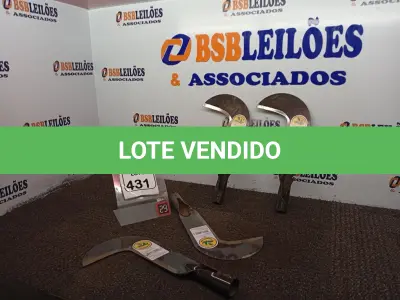 LOTE 431 - 04 FOICES ROÇADEIRAS S/CABO MARCA TRAMONTINA(NOVO). (NO ESTADO) ATENÇÃO! FAZER A VISITAÇÃO ANTES DE ARREMATAR, NÃO SABEMOS SE FUNCIONA. LEILÃO NÃO TEM GARANTIA E NEM DEVOLUÇÃO, SUJEITO A POSSÍVEIS AVARIAS VISÍVEIS/OCULTAS E/OU AUSÊNCIA DE COMPONENTES.