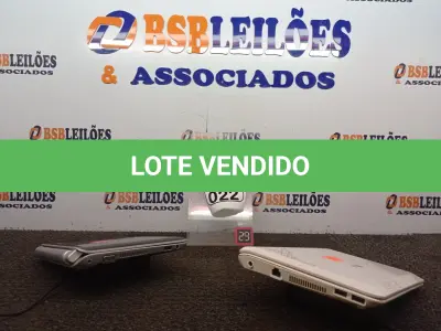 LOTE 022 - 02 NETBOOKS MARCA HP E LG. (NO ESTADO) ATENÇÃO! FAZER A VISITAÇÃO ANTES DE ARREMATAR, NÃO SABEMOS SE FUNCIONA. LEILÃO NÃO TEM GARANTIA E NEM DEVOLUÇÃO, SUJEITO A POSSÍVEIS AVARIAS VISÍVEIS/OCULTAS E/OU AUSÊNCIA DE COMPONENTES.