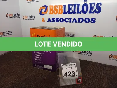 LOTE 423 - 01 LATA DE TINTA BRANCO NEVE FOSCO MARCA SUVINIL 18L(NOVO). (NO ESTADO) ATENÇÃO! FAZER A VISITAÇÃO ANTES DE ARREMATAR, NÃO SABEMOS SE FUNCIONA. LEILÃO NÃO TEM GARANTIA E NEM DEVOLUÇÃO, SUJEITO A POSSÍVEIS AVARIAS VISÍVEIS/OCULTAS E/OU AUSÊNCIA DE COMPONENTES.