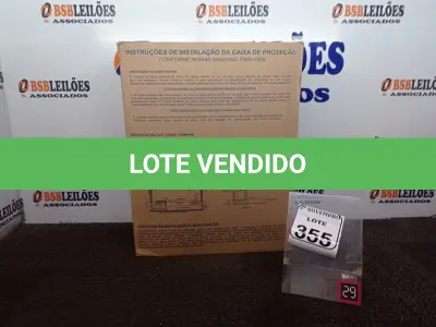 LOTE 355 - 01 CAIXA PLÁSTICA PARA UNIDADE DE MEDIÇÃO DE LIGAÇÃO DE ÁGUA(NOVO). (NO ESTADO) ATENÇÃO! FAZER A VISITAÇÃO ANTES DE ARREMATAR, NÃO SABEMOS SE FUNCIONA. LEILÃO NÃO TEM GARANTIA E NEM DEVOLUÇÃO, SUJEITO A POSSÍVEIS AVARIAS VISÍVEIS/OCULTAS E/OU AUSÊNCIA DE COMPONENTES.