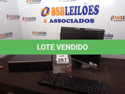 LOTE 367 - 01 CPU HP 01 MONITOR LENOVO E 01 TECLADO. (NO ESTADO) ATENÇÃO! FAZER A VISITAÇÃO ANTES DE ARREMATAR, NÃO SABEMOS SE FUNCIONA. LEILÃO NÃO TEM GARANTIA E NEM DEVOLUÇÃO, SUJEITO A POSSÍVEIS AVARIAS VISÍVEIS/OCULTAS E/OU AUSÊNCIA DE COMPONENTES.