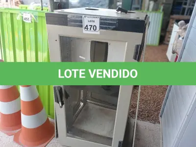 LOTE 470 - 01 RACK DE FERRO PEQUENO. (NO ESTADO) ATENÇÃO! FAZER A VISITAÇÃO ANTES DE ARREMATAR, NÃO SABEMOS SE FUNCIONA. LEILÃO NÃO TEM GARANTIA E NEM DEVOLUÇÃO, SUJEITO A POSSÍVEIS AVARIAS VISÍVEIS/OCULTAS E/OU AUSÊNCIA DE COMPONENTES.