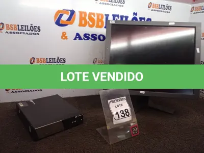 LOTE 138 - 01 MONITOR MARCA EIZO E 01 CPU MARCA BEMATCEH. (NO ESTADO) ATENÇÃO! FAZER A VISITAÇÃO ANTES DE ARREMATAR, NÃO SABEMOS SE FUNCIONA. LEILÃO NÃO TEM GARANTIA E NEM DEVOLUÇÃO, SUJEITO A POSSÍVEIS AVARIAS VISÍVEIS/OCULTAS E/OU AUSÊNCIA DE COMPONENTES.