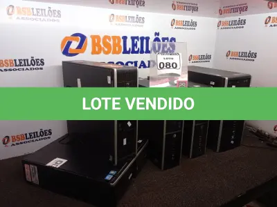 LOTE 080 - 05 CPU’S MARCA HP. (NO ESTADO) ATENÇÃO! FAZER A VISITAÇÃO ANTES DE ARREMATAR, NÃO SABEMOS SE FUNCIONA. LEILÃO NÃO TEM GARANTIA E NEM DEVOLUÇÃO, SUJEITO A POSSÍVEIS AVARIAS VISÍVEIS/OCULTAS E/OU AUSÊNCIA DE COMPONENTES.