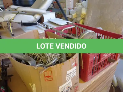 LOTE 385 - 01 LOTE COM GRANDE QUANTIDADE CURVAS P/TUBOS GALVANIZADO E MATERIAIS DIVERSOS. (NO ESTADO) ATENÇÃO! FAZER A VISITAÇÃO ANTES DE ARREMATAR, NÃO SABEMOS SE FUNCIONA. LEILÃO NÃO TEM GARANTIA E NEM DEVOLUÇÃO, SUJEITO A POSSÍVEIS AVARIAS VISÍVEIS/OCULTAS E/OU AUSÊNCIA DE COMPONENTES.