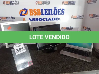 LOTE 361 - 01 NOTEBOOK MARCA SAMSUNG E 02 MONITORES MARCAS E MODELOS DIVERSOS. (NO ESTADO) ATENÇÃO! FAZER A VISITAÇÃO ANTES DE ARREMATAR, NÃO SABEMOS SE FUNCIONA. LEILÃO NÃO TEM GARANTIA E NEM DEVOLUÇÃO, SUJEITO A POSSÍVEIS AVARIAS VISÍVEIS/OCULTAS E/OU AUSÊNCIA DE COMPONENTES.