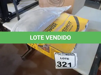 LOTE 321 - 02 CAIXAS DE VEDACIT ARGAMASSA POLIMÉRICA IMPERMEÁVEL. (NO ESTADO) ATENÇÃO! FAZER A VISITAÇÃO ANTES DE ARREMATAR, NÃO SABEMOS SE FUNCIONA. LEILÃO NÃO TEM GARANTIA E NEM DEVOLUÇÃO, SUJEITO A POSSÍVEIS AVARIAS VISÍVEIS/OCULTAS E/OU AUSÊNCIA DE COMPONENTES.