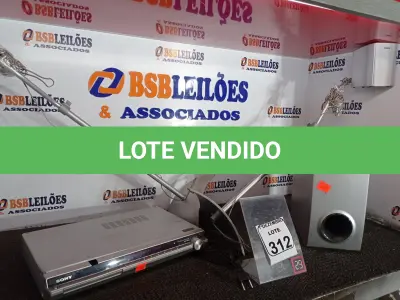 LOTE 312 - 01 HOME-THEATER MARCA SONY. (NO ESTADO) ATENÇÃO! FAZER A VISITAÇÃO ANTES DE ARREMATAR, NÃO SABEMOS SE FUNCIONA. LEILÃO NÃO TEM GARANTIA E NEM DEVOLUÇÃO, SUJEITO A POSSÍVEIS AVARIAS VISÍVEIS/OCULTAS E/OU AUSÊNCIA DE COMPONENTES.