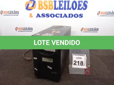 LOTE 218 - 01 NOBREAK MARCA VISION2 MODELO SMS. (NO ESTADO) ATENÇÃO! FAZER A VISITAÇÃO ANTES DE ARREMATAR, NÃO SABEMOS SE FUNCIONA. LEILÃO NÃO TEM GARANTIA E NEM DEVOLUÇÃO, SUJEITO A POSSÍVEIS AVARIAS VISÍVEIS/OCULTAS E/OU AUSÊNCIA DE COMPONENTES.