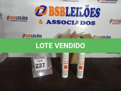 LOTE 227 - 12 SELANTES PU-40 MULTIUSO DE POLIURETANO. (NO ESTADO) ATENÇÃO! FAZER A VISITAÇÃO ANTES DE ARREMATAR, NÃO SABEMOS SE FUNCIONA. LEILÃO NÃO TEM GARANTIA E NEM DEVOLUÇÃO, SUJEITO A POSSÍVEIS AVARIAS VISÍVEIS/OCULTAS E/OU AUSÊNCIA DE COMPONENTES.