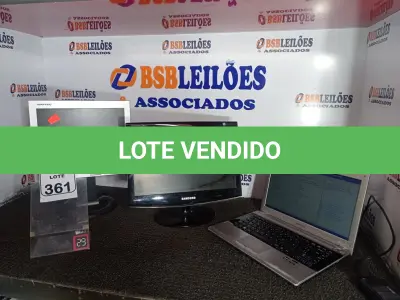 LOTE 361 - 01 NOTEBOOK MARCA SAMSUNG E 02 MONITORES MARCAS E MODELOS DIVERSOS. (NO ESTADO) ATENÇÃO! FAZER A VISITAÇÃO ANTES DE ARREMATAR, NÃO SABEMOS SE FUNCIONA. LEILÃO NÃO TEM GARANTIA E NEM DEVOLUÇÃO, SUJEITO A POSSÍVEIS AVARIAS VISÍVEIS/OCULTAS E/OU AUSÊNCIA DE COMPONENTES.