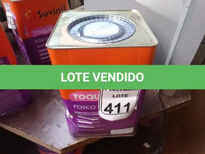 LOTE 411 - 01 LATA DE TINTA MARCA SUVINIL COR BRANCO NEVE ACRÍLICA PREMIUM 18L. (VALIDADE 10/2027)(NOVO) (NO ESTADO) ATENÇÃO! FAZER A VISITAÇÃO ANTES DE ARREMATAR, NÃO SABEMOS SE FUNCIONA. LEILÃO NÃO TEM GARANTIA E NEM DEVOLUÇÃO, SUJEITO A POSSÍVEIS AVARIAS VISÍVEIS/OCULTAS E/OU AUSÊNCIA DE COMPONENTES.
