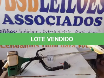 LOTE 481 - 01 ROÇADEIRA MARCA GARTHEN MODELO CG420. (NO ESTADO) ATENÇÃO! FAZER A VISITAÇÃO ANTES DE ARREMATAR, NÃO SABEMOS SE FUNCIONA. LEILÃO NÃO TEM GARANTIA E NEM DEVOLUÇÃO, SUJEITO A POSSÍVEIS AVARIAS VISÍVEIS/OCULTAS E/OU AUSÊNCIA DE COMPONENTES.