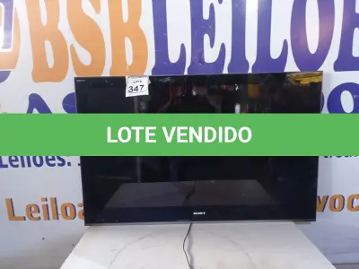 LOTE 347 - 01 TV MARCA SONY 46” P/RETIRADA DE PEÇAS (NO ESTADO) ATENÇÃO! FAZER A VISITAÇÃO ANTES DE ARREMATAR, NÃO SABEMOS SE FUNCIONA. LEILÃO NÃO TEM GARANTIA E NEM DEVOLUÇÃO, SUJEITO A POSSÍVEIS AVARIAS VISÍVEIS/OCULTAS E/OU AUSÊNCIA DE COMPONENTES.