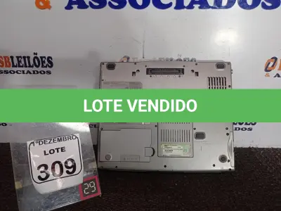 LOTE 309 - 01 NOTEBOOK MARCA DELL. (NO ESTADO) ATENÇÃO! FAZER A VISITAÇÃO ANTES DE ARREMATAR, NÃO SABEMOS SE FUNCIONA. LEILÃO NÃO TEM GARANTIA E NEM DEVOLUÇÃO, SUJEITO A POSSÍVEIS AVARIAS VISÍVEIS/OCULTAS E/OU AUSÊNCIA DE COMPONENTES.