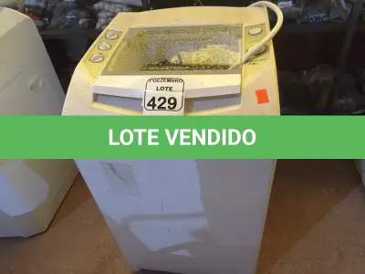 LOTE 429 - 01 MÁQUINA DE LAVAR MARCA BRASTEMP 7KG 220V. (NO ESTADO) ATENÇÃO! FAZER A VISITAÇÃO ANTES DE ARREMATAR, NÃO SABEMOS SE FUNCIONA. LEILÃO NÃO TEM GARANTIA E NEM DEVOLUÇÃO, SUJEITO A POSSÍVEIS AVARIAS VISÍVEIS/OCULTAS E/OU AUSÊNCIA DE COMPONENTES.