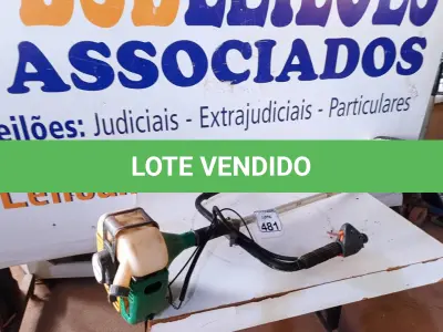 LOTE 481 - 01 ROÇADEIRA MARCA GARTHEN MODELO CG420. (NO ESTADO) ATENÇÃO! FAZER A VISITAÇÃO ANTES DE ARREMATAR, NÃO SABEMOS SE FUNCIONA. LEILÃO NÃO TEM GARANTIA E NEM DEVOLUÇÃO, SUJEITO A POSSÍVEIS AVARIAS VISÍVEIS/OCULTAS E/OU AUSÊNCIA DE COMPONENTES.