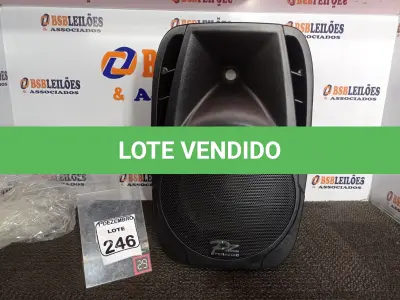 LOTE 246 - 01 CAIXA DE SOM PASSIVA MARCA PZ PRO ÁUDIO. (NO ESTADO) ATENÇÃO! FAZER A VISITAÇÃO ANTES DE ARREMATAR, NÃO SABEMOS SE FUNCIONA. LEILÃO NÃO TEM GARANTIA E NEM DEVOLUÇÃO, SUJEITO A POSSÍVEIS AVARIAS VISÍVEIS/OCULTAS E/OU AUSÊNCIA DE COMPONENTES.