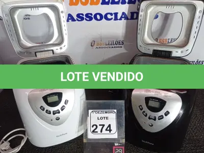 LOTE 274 - 02 PANIFICADORAS MULTIPANE  SENDO UMA INCOMPLETA MARCA BRITÂNIA 220V. (NO ESTADO) ATENÇÃO! FAZER A VISITAÇÃO ANTES DE ARREMATAR, NÃO SABEMOS SE FUNCIONA. LEILÃO NÃO TEM GARANTIA E NEM DEVOLUÇÃO, SUJEITO A POSSÍVEIS AVARIAS VISÍVEIS/OCULTAS E/OU AUSÊNCIA DE COMPONENTES.