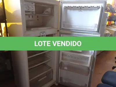 LOTE 405 - 01 GELADEIRA MARCA BRASTEMP 220V. (NO ESTADO) ATENÇÃO! FAZER A VISITAÇÃO ANTES DE ARREMATAR, NÃO SABEMOS SE FUNCIONA. LEILÃO NÃO TEM GARANTIA E NEM DEVOLUÇÃO, SUJEITO A POSSÍVEIS AVARIAS VISÍVEIS/OCULTAS E/OU AUSÊNCIA DE COMPONENTES.