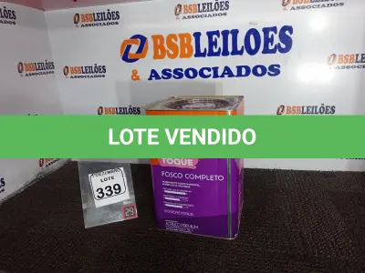 LOTE 339 - 01 LATA DE TINTA MARCA SUVINIL COR BRANCO NEVE ACRÍLICA PREMIUM 18L.(NOVO) (VALIDADE 10/ 2027)(NO ESTADO) ATENÇÃO! FAZER A VISITAÇÃO ANTES DE ARREMATAR, NÃO SABEMOS SE FUNCIONA. LEILÃO NÃO TEM GARANTIA E NEM DEVOLUÇÃO, SUJEITO A POSSÍVEIS AVARIAS VISÍVEIS/OCULTAS E/OU AUSÊNCIA DE COMPONENTES.