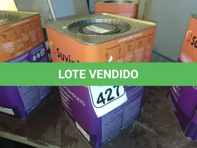 LOTE 427 - 01 LATA DE TINTA MARCA SUVINIL COR BRANCO NEVE ACRÍLICA PREMIUM 18L. (VALIDADE 10/2027) (NOVO) (NO ESTADO) ATENÇÃO! FAZER A VISITAÇÃO ANTES DE ARREMATAR, NÃO SABEMOS SE FUNCIONA. LEILÃO NÃO TEM GARANTIA E NEM DEVOLUÇÃO, SUJEITO A POSSÍVEIS AVARIAS VISÍVEIS/OCULTAS E/OU AUSÊNCIA DE COMPONENTES.