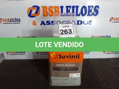 LOTE 263 - 01 LATA DE BASE SUVINIL TEXTURIZADO PREMIUM. (VALIDADE 06/2024)(NO ESTADO) ATENÇÃO! FAZER A VISITAÇÃO ANTES DE ARREMATAR, NÃO SABEMOS SE FUNCIONA. LEILÃO NÃO TEM GARANTIA E NEM DEVOLUÇÃO, SUJEITO A POSSÍVEIS AVARIAS VISÍVEIS/OCULTAS E/OU AUSÊNCIA DE COMPONENTES.