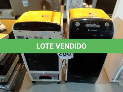 LOTE 266 - 02 CLIMATIZADORES MARCA CADENCE. (NO ESTADO) ATENÇÃO! FAZER A VISITAÇÃO ANTES DE ARREMATAR, NÃO SABEMOS SE FUNCIONA. LEILÃO NÃO TEM GARANTIA E NEM DEVOLUÇÃO, SUJEITO A POSSÍVEIS AVARIAS VISÍVEIS/OCULTAS E/OU AUSÊNCIA DE COMPONENTES.