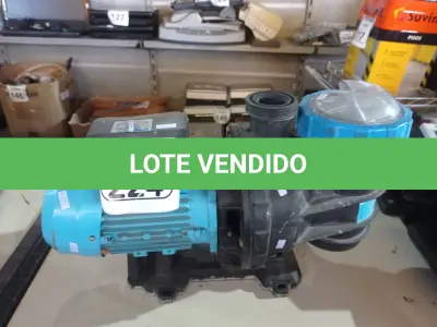LOTE 224 - 01 BOMBA D’ÁGUA P/PISCINA. (NO ESTADO) ATENÇÃO! FAZER A VISITAÇÃO ANTES DE ARREMATAR, NÃO SABEMOS SE FUNCIONA. LEILÃO NÃO TEM GARANTIA E NEM DEVOLUÇÃO, SUJEITO A POSSÍVEIS AVARIAS VISÍVEIS/OCULTAS E/OU AUSÊNCIA DE COMPONENTES.