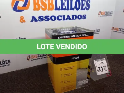 LOTE 217 - 01 LATA DE TINTA MARCA SUVINIL COR CINZA FOSCO ESCURO 18L.(NOVO)  (VALIDADE 10/2027)(NO ESTADO) ATENÇÃO! FAZER A VISITAÇÃO ANTES DE ARREMATAR, NÃO SABEMOS SE FUNCIONA. LEILÃO NÃO TEM GARANTIA E NEM DEVOLUÇÃO, SUJEITO A POSSÍVEIS AVARIAS VISÍVEIS/OCULTAS E/OU AUSÊNCIA DE COMPONENTES.