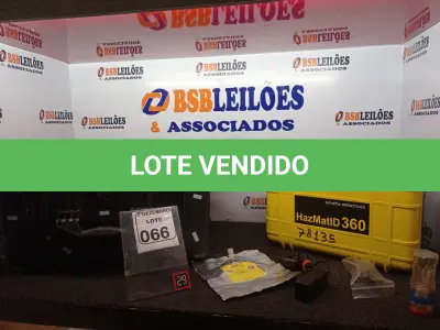 LOTE 066 - 01 IDENTIFICADOR DE SUBSTÂNCIAS QUÍMICAS MARCA SMITHS MODELO HAZMATID360 C/MALETA. (NO ESTADO) ATENÇÃO! FAZER A VISITAÇÃO ANTES DE ARREMATAR, NÃO SABEMOS SE FUNCIONA. LEILÃO NÃO TEM GARANTIA E NEM DEVOLUÇÃO, SUJEITO A POSSÍVEIS AVARIAS VISÍVEIS/OCULTAS E/OU AUSÊNCIA DE COMPONENTES.