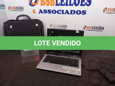 LOTE 100 - 01 NOTEBOOK MARCA STI DUAL CORE HD 250GB, 2GB DE MEMÓRIA E WEBCAM C/MALETA E FONTE. (NO ESTADO) ATENÇÃO! FAZER A VISITAÇÃO ANTES DE ARREMATAR, NÃO SABEMOS SE FUNCIONA. LEILÃO NÃO TEM GARANTIA E NEM DEVOLUÇÃO, SUJEITO A POSSÍVEIS AVARIAS VISÍVEIS/OCULTAS E/OU AUSÊNCIA DE COMPONENTES.