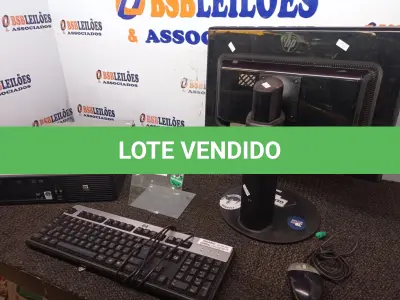 LOTE 285 - 01 CPU MARCA HP, 01 MONITOR MARCA HP C/TECLADO E MOUSE. (NO ESTADO) ATENÇÃO! FAZER A VISITAÇÃO ANTES DE ARREMATAR, NÃO SABEMOS SE FUNCIONA. LEILÃO NÃO TEM GARANTIA E NEM DEVOLUÇÃO, SUJEITO A POSSÍVEIS AVARIAS VISÍVEIS/OCULTAS E/OU AUSÊNCIA DE COMPONENTES.
