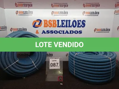 LOTE 087 - 02 ROLOS DE MANGUEIRA CORRUGADA (NOVO). (NO ESTADO) ATENÇÃO! FAZER A VISITAÇÃO ANTES DE ARREMATAR, NÃO SABEMOS SE FUNCIONA. LEILÃO NÃO TEM GARANTIA E NEM DEVOLUÇÃO, SUJEITO A POSSÍVEIS AVARIAS VISÍVEIS/OCULTAS E/OU AUSÊNCIA DE COMPONENTES.