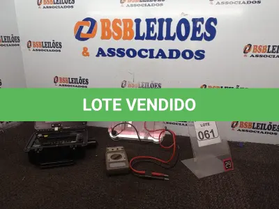 LOTE 061 - 01 IDENTIFICADOR ESPECTÔMETRO MARCA SMITHS MODELO RESPONDER RCI E 01 MULTÍMETRO. (NO ESTADO) ATENÇÃO! FAZER A VISITAÇÃO ANTES DE ARREMATAR, NÃO SABEMOS SE FUNCIONA. LEILÃO NÃO TEM GARANTIA E NEM DEVOLUÇÃO, SUJEITO A POSSÍVEIS AVARIAS VISÍVEIS/OCULTAS E/OU AUSÊNCIA DE COMPONENTES.