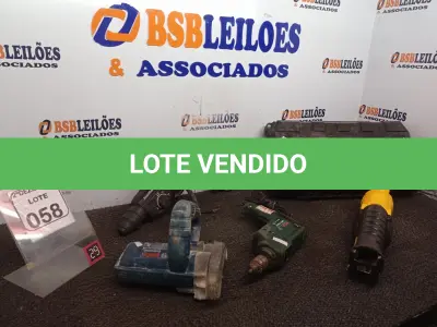 LOTE 058 - 02 FURADEIRAS, 01 MAKITA E 01 SERRA ELÉTRICA MARCAS E MODELOS DIVERSOS. (NO ESTADO) ATENÇÃO! FAZER A VISITAÇÃO ANTES DE ARREMATAR, NÃO SABEMOS SE FUNCIONA. LEILÃO NÃO TEM GARANTIA E NEM DEVOLUÇÃO, SUJEITO A POSSÍVEIS AVARIAS VISÍVEIS/OCULTAS E/OU AUSÊNCIA DE COMPONENTES.