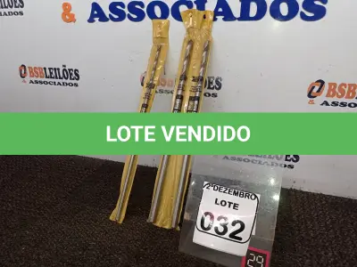 LOTE 032 - 02 BROCAS P/MOURÃO E FIBROCIMENTO ½” 400MM MARCA FERTAK E 01 BROCA P/MOURÃO E FIBROCIMENTO 5/16” 400MM MARCA FERTAK (NOVO). (NO ESTADO) ATENÇÃO! FAZER A VISITAÇÃO ANTES DE ARREMATAR, NÃO SABEMOS SE FUNCIONA. LEILÃO NÃO TEM GARANTIA E NEM DEVOLUÇÃO, SUJEITO A POSSÍVEIS AVARIAS VISÍVEIS/OCULTAS E/OU AUSÊNCIA DE COMPONENTES.