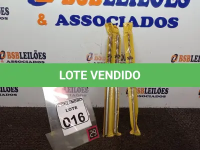 LOTE 016 - 02 BROCAS P/MOURÃO E FIBROCIMENTO ½” 400MM MARCA FERTAK E 01 BROCA P/MOURÃO E FIBROCIMENTO 5/16” 400MM MARCA FERTAK(NOVO). (NO ESTADO) ATENÇÃO! FAZER A VISITAÇÃO ANTES DE ARREMATAR, NÃO SABEMOS SE FUNCIONA. LEILÃO NÃO TEM GARANTIA E NEM DEVOLUÇÃO, SUJEITO A POSSÍVEIS AVARIAS VISÍVEIS/OCULTAS E/OU AUSÊNCIA DE COMPONENTES.