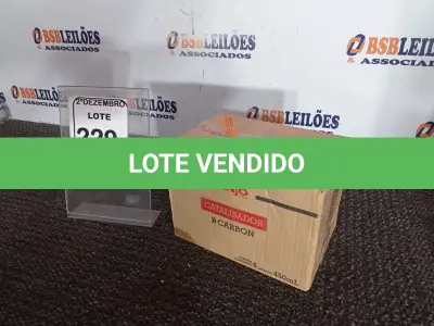 LOTE 229 - 01 CAIXA C/06 CATALISADORES MARCA ANJO CONTENDO 450ML EM CADA LATA(NOVO). (NO ESTADO) ATENÇÃO! FAZER A VISITAÇÃO ANTES DE ARREMATAR, NÃO SABEMOS SE FUNCIONA. LEILÃO NÃO TEM GARANTIA E NEM DEVOLUÇÃO, SUJEITO A POSSÍVEIS AVARIAS VISÍVEIS/OCULTAS E/OU AUSÊNCIA DE COMPONENTES.