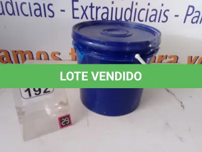 LOTE 192 - 01 BALDE DE TINTA. (NO ESTADO) ATENÇÃO! FAZER A VISITAÇÃO ANTES DE ARREMATAR, NÃO SABEMOS SE FUNCIONA. LEILÃO NÃO TEM GARANTIA E NEM DEVOLUÇÃO, SUJEITO A POSSÍVEIS AVARIAS VISÍVEIS/OCULTAS E/OU AUSÊNCIA DE COMPONENTES.