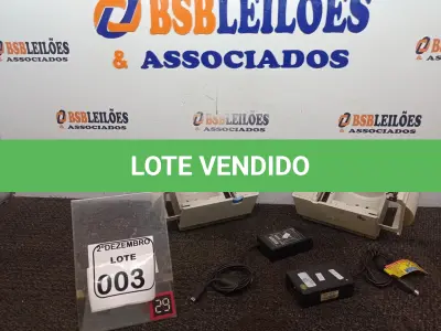 LOTE 003 - 02 IMPRESSORAS DE CUPOM MARCA PERTO. (NO ESTADO) ATENÇÃO! FAZER A VISITAÇÃO ANTES DE ARREMATAR, NÃO SABEMOS SE FUNCIONA. LEILÃO NÃO TEM GARANTIA E NEM DEVOLUÇÃO, SUJEITO A POSSÍVEIS AVARIAS VISÍVEIS/OCULTAS E/OU AUSÊNCIA DE COMPONENTES.