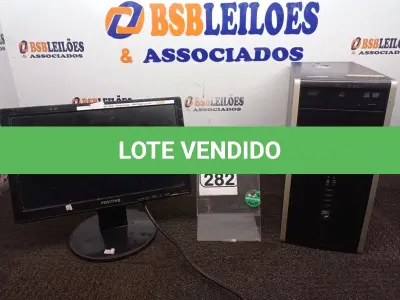 LOTE 282 - 01 CPU MARCA HP E 01 MONITOR MARCA POSITIVO C/TECLADO E MOUSE. (NO ESTADO) ATENÇÃO! FAZER A VISITAÇÃO ANTES DE ARREMATAR, NÃO SABEMOS SE FUNCIONA. LEILÃO NÃO TEM GARANTIA E NEM DEVOLUÇÃO, SUJEITO A POSSÍVEIS AVARIAS VISÍVEIS/OCULTAS E/OU AUSÊNCIA DE COMPONENTES.